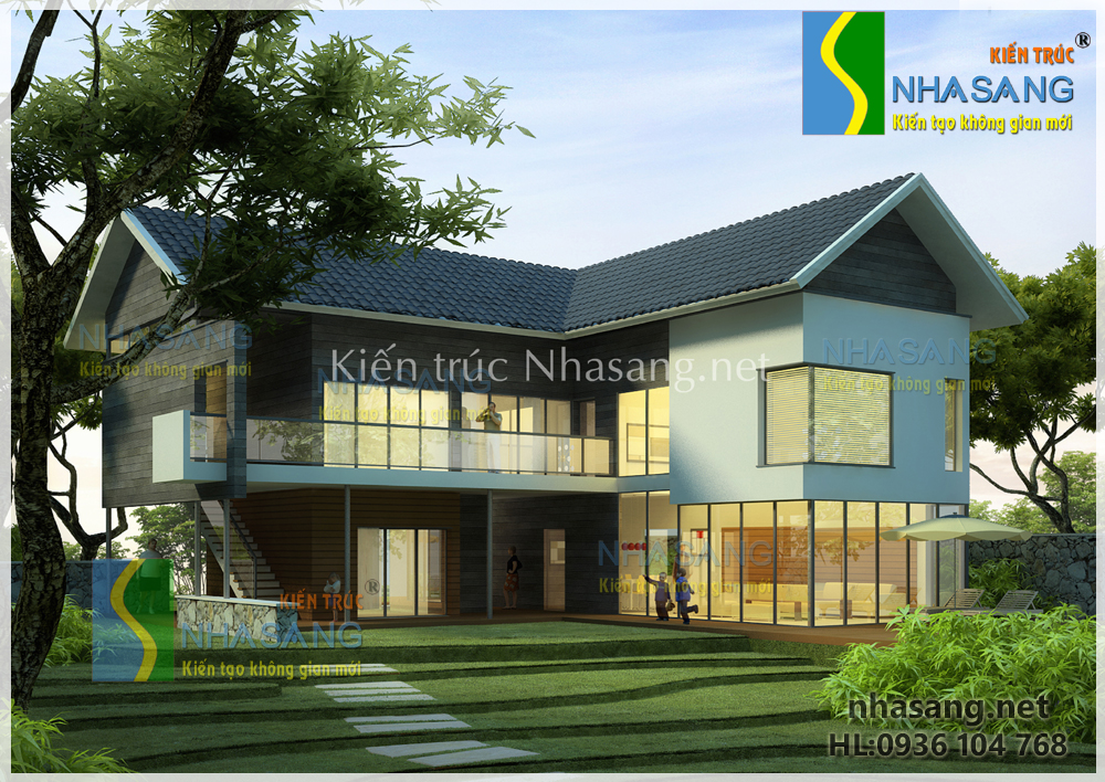 mẫu thiết kế nhà biệt thự đẹp 2-3 tầng hiện đại